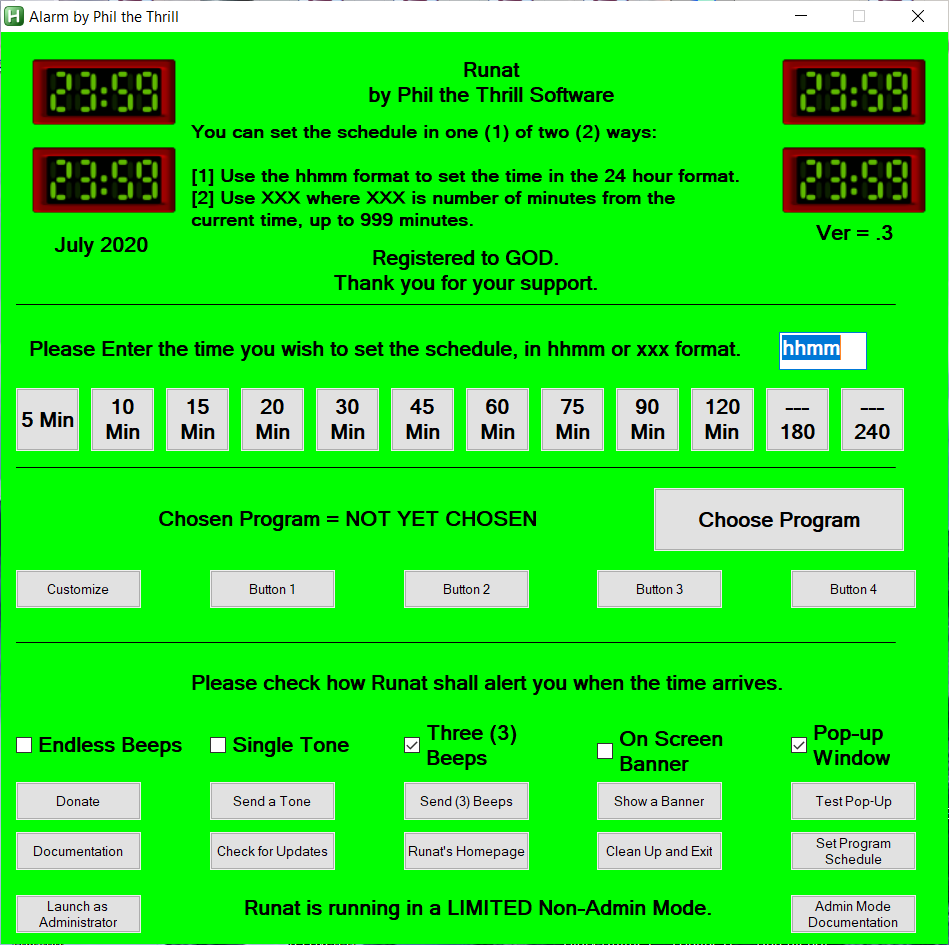 Runat - Simple Task Scheduler